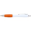 Nash recycled plastic ballpoint pen (blue ink), orange