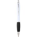 Nash recycled plastic ballpoint pen (blue ink), solid black
