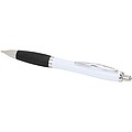 Nash recycled plastic ballpoint pen (blue ink), solid black