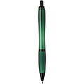 Nash recycled plastic ballpoint pen with black trims, green