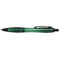 Nash recycled plastic ballpoint pen with black trims, green