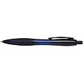 Nash recycled plastic ballpoint pen with black trims, navy blue