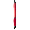 Nash recycled plastic ballpoint pen with black trims, red