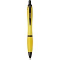 Nash recycled plastic ballpoint pen with black trims, yellow