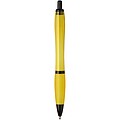 Nash recycled plastic ballpoint pen with black trims, yellow