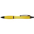 Nash recycled plastic ballpoint pen with black trims, yellow