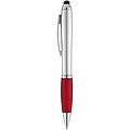 Nash stylus ballpoint pen, silver,red