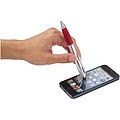 Nash stylus ballpoint pen, silver,red