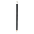 Natural pencil with eraser, black