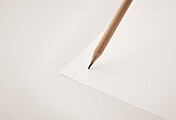 Natural pencil with eraser