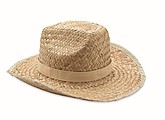Natural straw cowboy hat