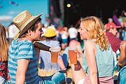 Natural straw cowboy hat