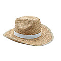 Natural straw cowboy hat