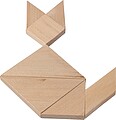 Natural wooden tangram puzzle Ulrike