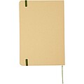 Nelida A5 recycled cardboard hard cover notebook, forest green