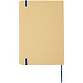 Nelida A5 recycled cardboard hard cover notebook, ocean blue