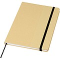 Nelida A5 recycled cardboard hard cover notebook, solid black