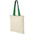 Nevada 100 g/m2 coloured handles cotton tote bag