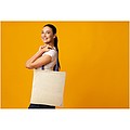 Nevada 100 g/m2 cotton tote bag coloured handles 7L