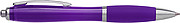 Newport ballpen with blue ink.Purple