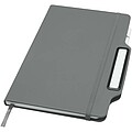 Nexus A5 hard cover notebook with pen and pencil combo, grey