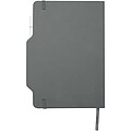 Nexus A5 hard cover notebook with pen and pencil combo, grey