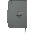 Nexus A5 hard cover notebook with pen and pencil combo, grey