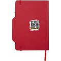 Nexus A5 hard cover notebook with pen and pencil combo, red