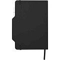 Nexus A5 hard cover notebook with pen and pencil combo, solid black