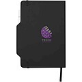 Nexus A5 hard cover notebook with pen and pencil combo, solid black