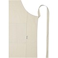 Nia 200 g/m2 recycled cotton apron, heather green
