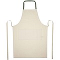 Nia 200 g/m2 recycled cotton apron, heather green