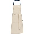 Nia 200 g/m2 recycled cotton apron, ice blue