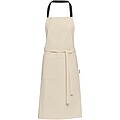 Nia 200 g/m2 recycled cotton apron, solid black