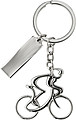 Nickel plated keychain.Silver