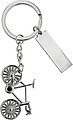 Nickel plated keychain.Silver