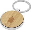 Nino bamboo round keychain