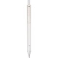 Niove recycled plastic soft cover notebook and ballpoint pen set (blue ink), white