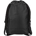 Nomad GRS recycled sports drawstring bag with bottom compartment 18L, solid black