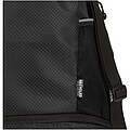 Nomad GRS recycled sports drawstring bag with bottom compartment 18L, solid black