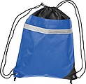 Non-woven gym bag including reflectable stripe