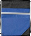 Non-woven gym bag including reflectable stripe