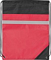 Non-woven gym bag including reflectable stripe