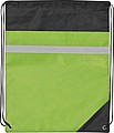Non-woven gym bag including reflectable stripe