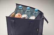 Non woven RPET cooler bag, blue