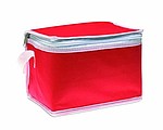 Nonwoven 6 can cooler bag, red