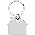 Nook house-shaped keychain, solid black