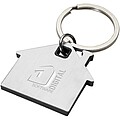 Nook house-shaped keychain, solid black