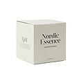 Nordic essence scented candle large, off white, dark brown