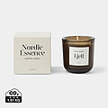 Nordic essence scented candle small, off white, dark brown